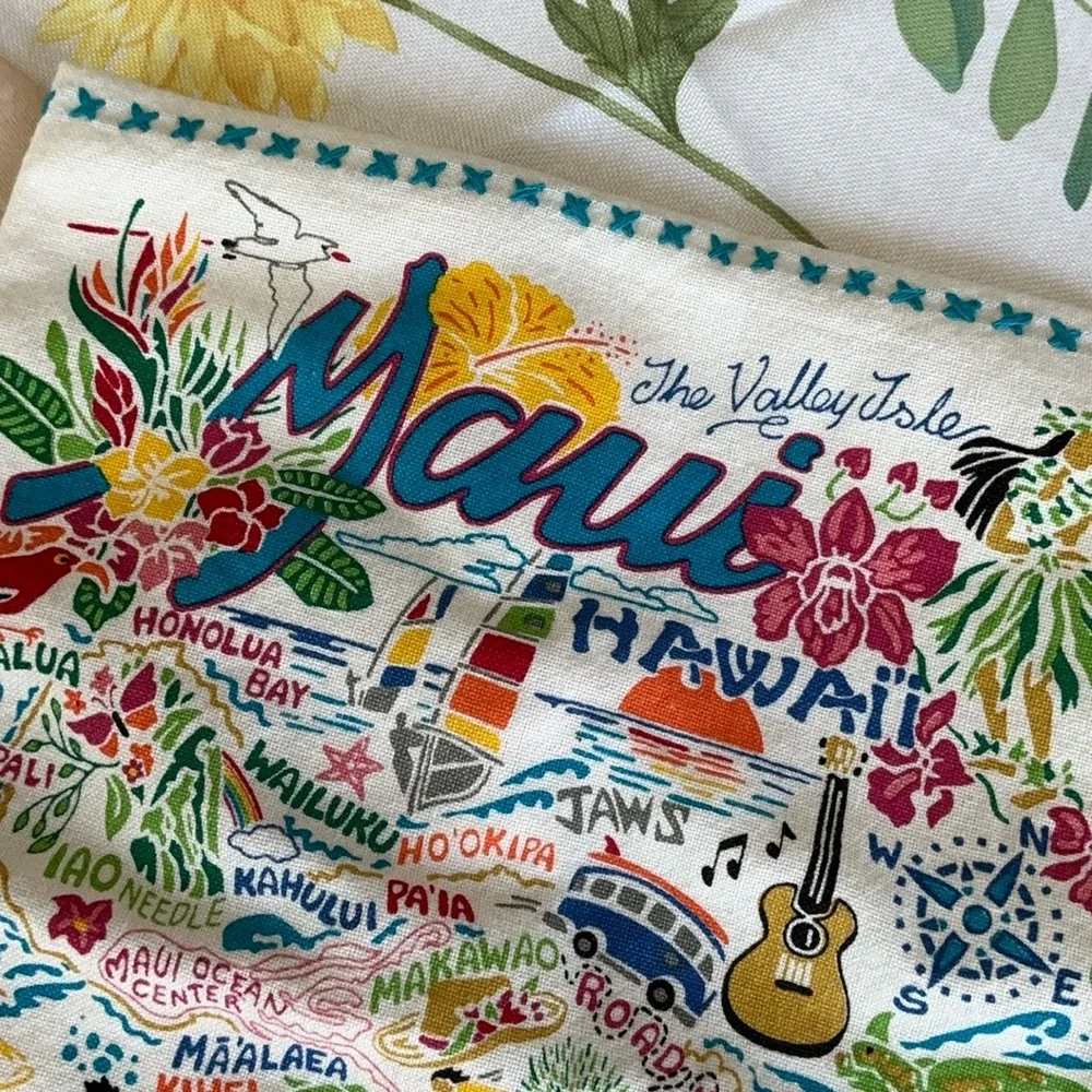 Catstudio Maui Hawaii Decorative Kitchen Towel - Multicolor